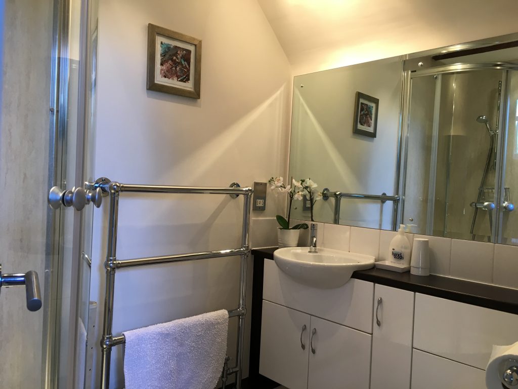 The Shower Room at Granton Coach House a Luxury Self Catering Holiday Cottage